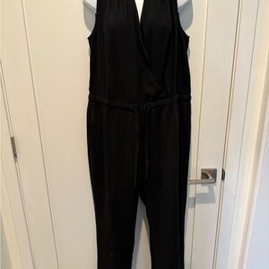 LOFT Black Sleeveless Jumpsuit